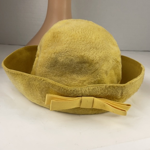 Vintage MOD 1960’s yellow hat - Jean Arlett creations. - Picture 14 of 15